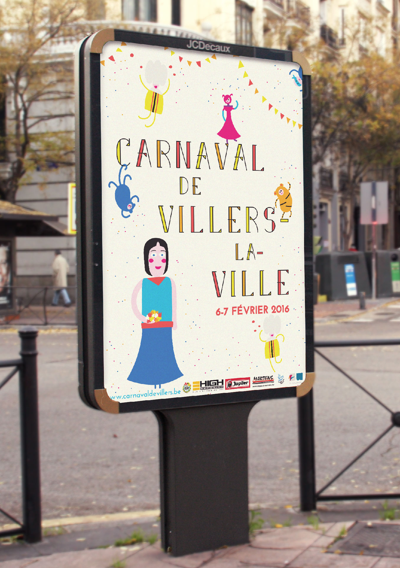 Affiche pour le carnaval de Villers-la-Ville 2016